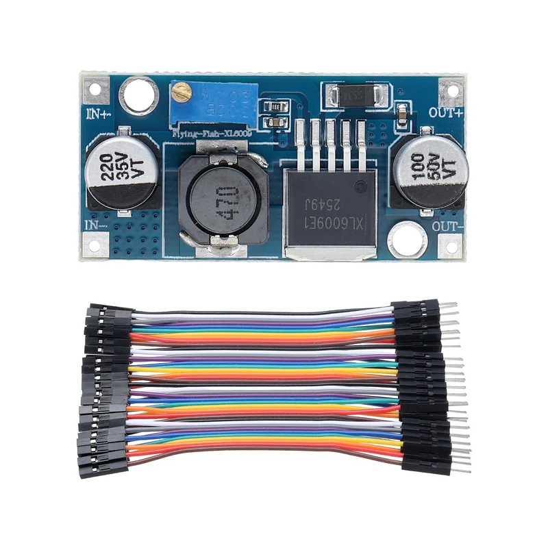 Regulator Adjustable Step Up Module XL 6009 3-32V to 5-35V with 10cm 40P Lines