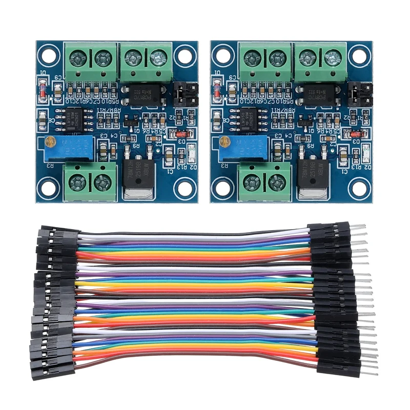PWM to Voltage Module 0-100% PWM Converted to 0-10V with 10cm 40P Line 2Pcs