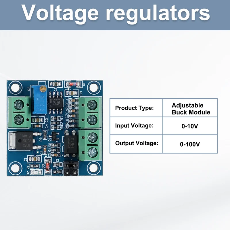 PWM to Voltage Module 0-100% PWM Converted to 0-10V with 10cm 40P Line 2Pcs