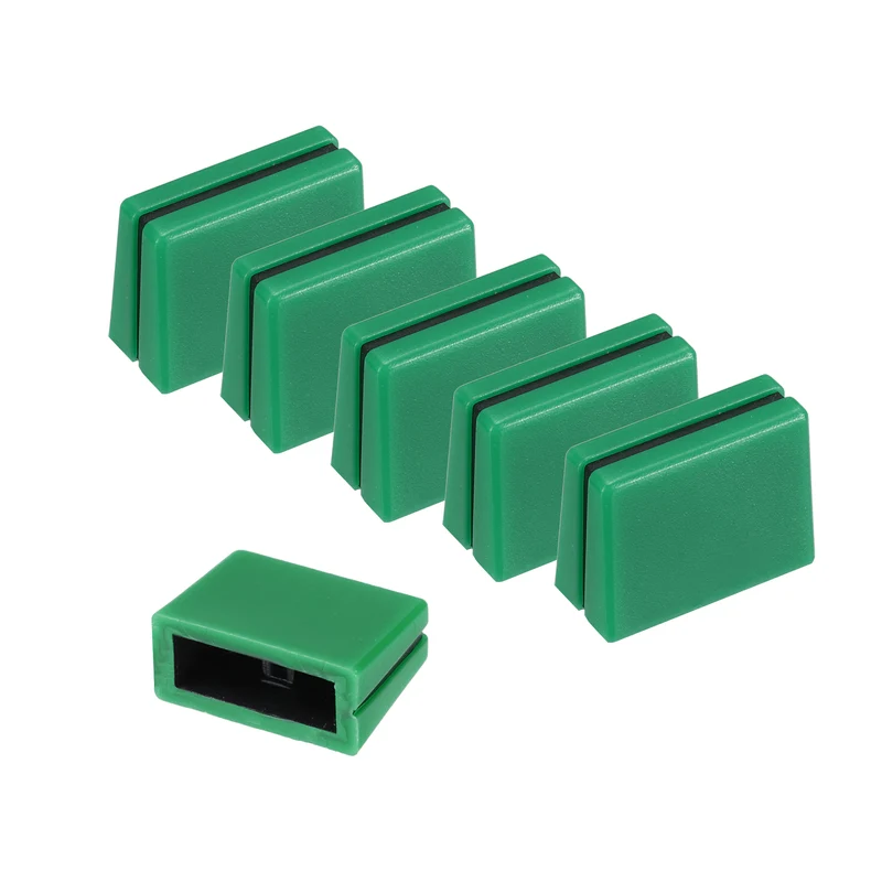 12Pcs Mixer Slider Fader Caps Universal Fader Knobs, Green/Black