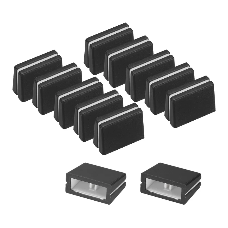 12Pcs Mixer Slider Fader Caps Universal Fader Knobs, Black