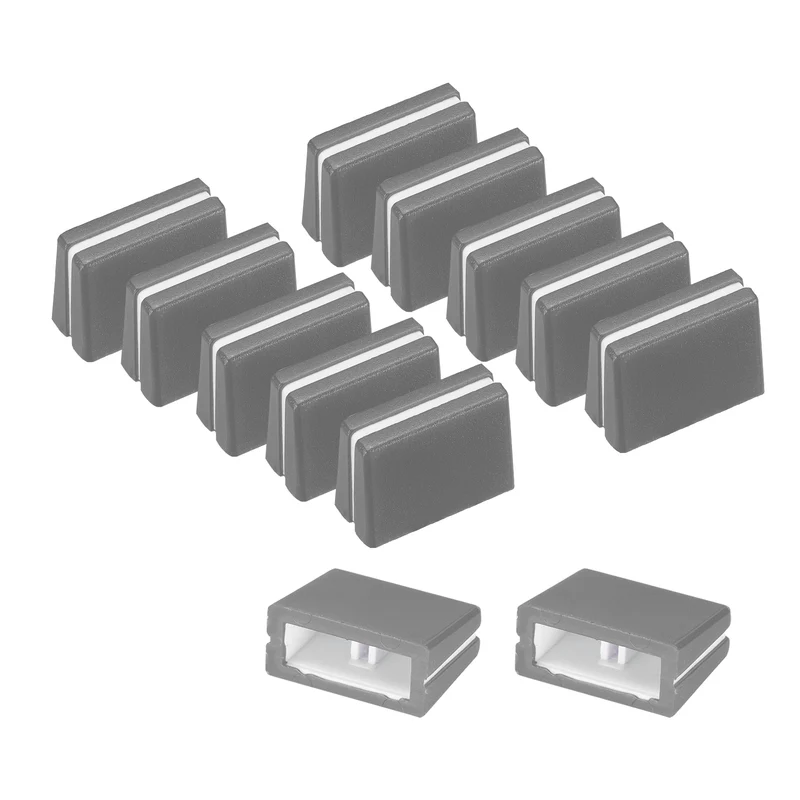 12Pcs Mixer Slider Fader Caps Universal Fader Knobs, Gray