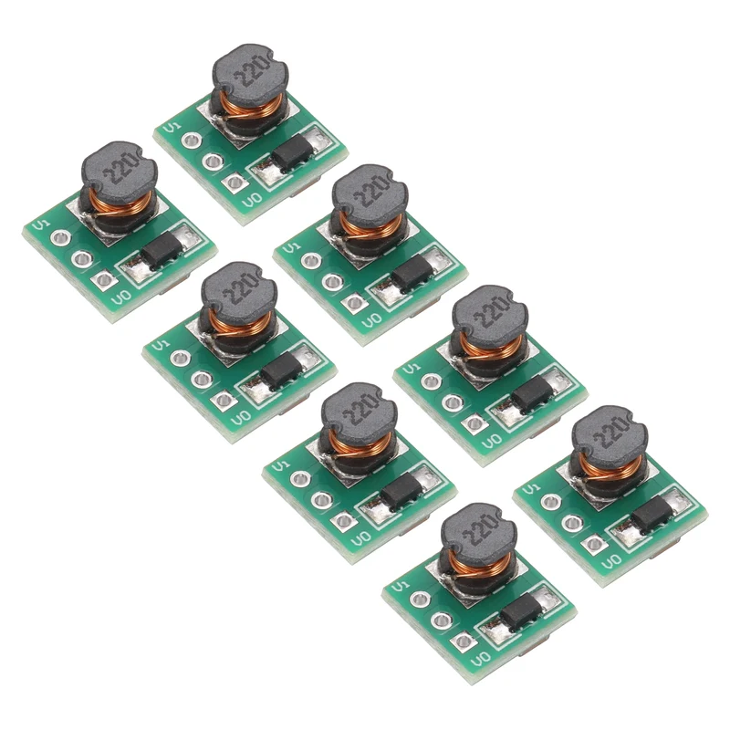 Boost Converter Step Up Module Mini Module 0.8-3.3V to 3.3V 0.5A 8Pcs
