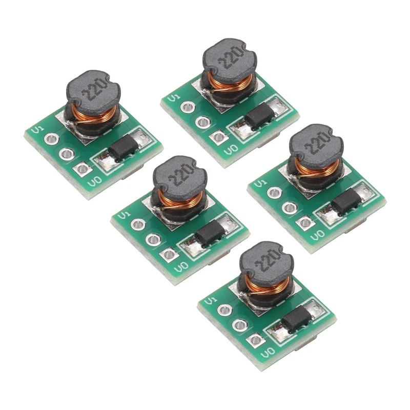 Boost Converter Step Up Module Mini Module 0.8-3.3V to 3.3V 0.5A 5Pcs