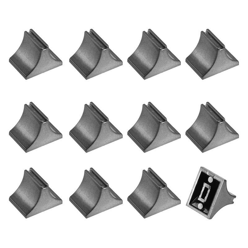 12pcs Mixer Slider Fader Knobs Potentiometer Caps Fit Hole 1.5x4mm Iron Grey