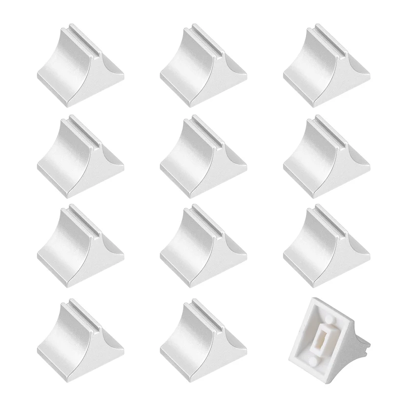 12pcs Mixer Slider Fader Knobs Potentiometer Caps Fit Hole 1.5x4mm Dark Silver