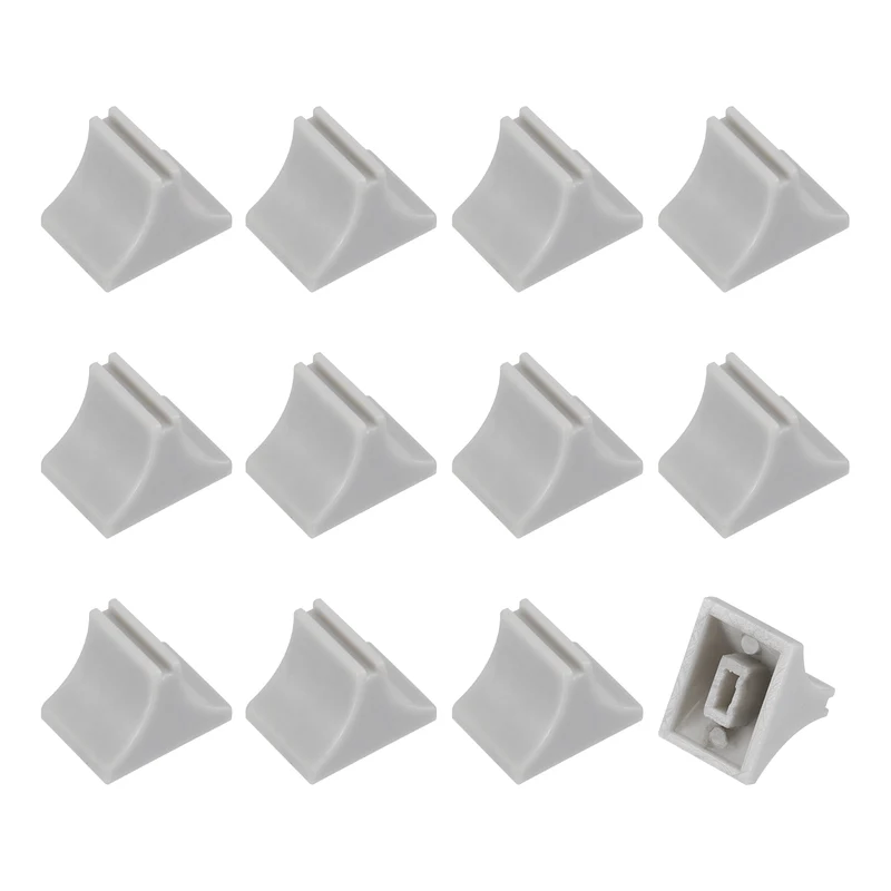 12pcs Mixer Slider Fader Knobs Potentiometer Caps Fit Hole 1.5x4mm Grey