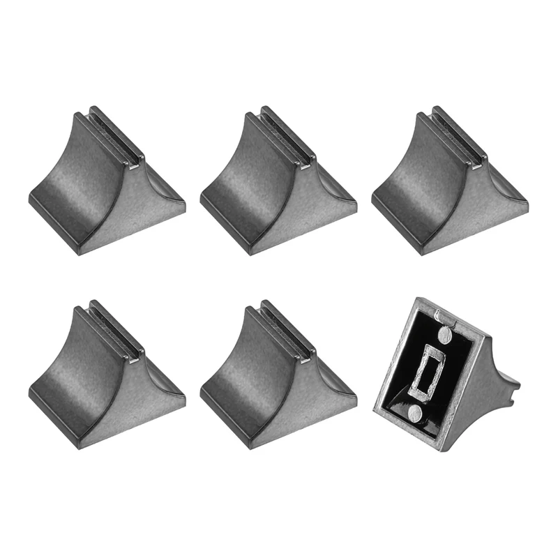 6pcs Mixer Slider Fader Knobs Potentiometer Caps Fit Hole 1.5x4mm Iron Grey