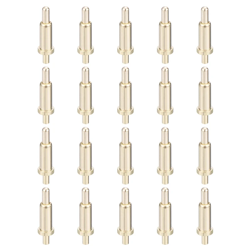 20Pcs 6mm Spring Loaded PogoPins, Test Pin Probes Connector Plug-In Type