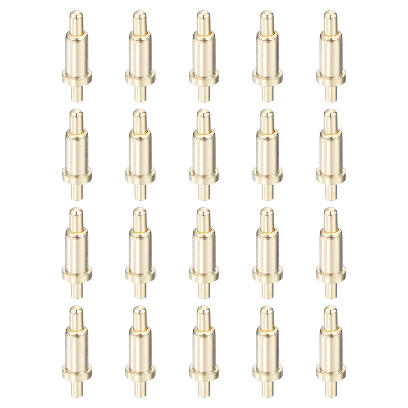 20Pcs 5mm Spring Loaded PogoPins, Test Pin Probes Connector Plug-In Type