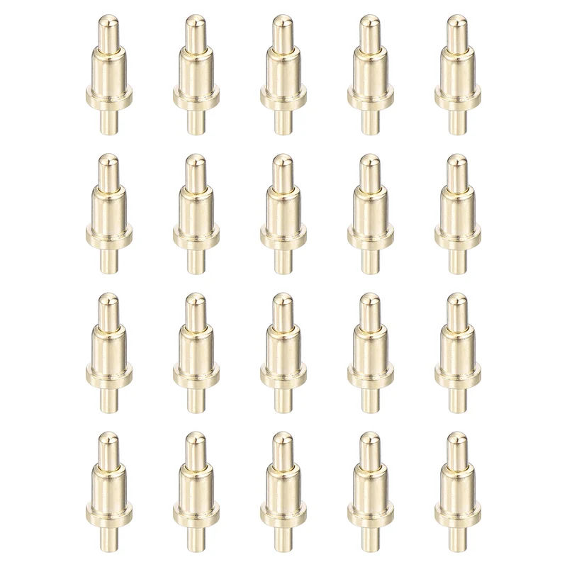 20Pcs 4mm Spring Loaded PogoPins, Test Pin Probes Connector Plug-In Type