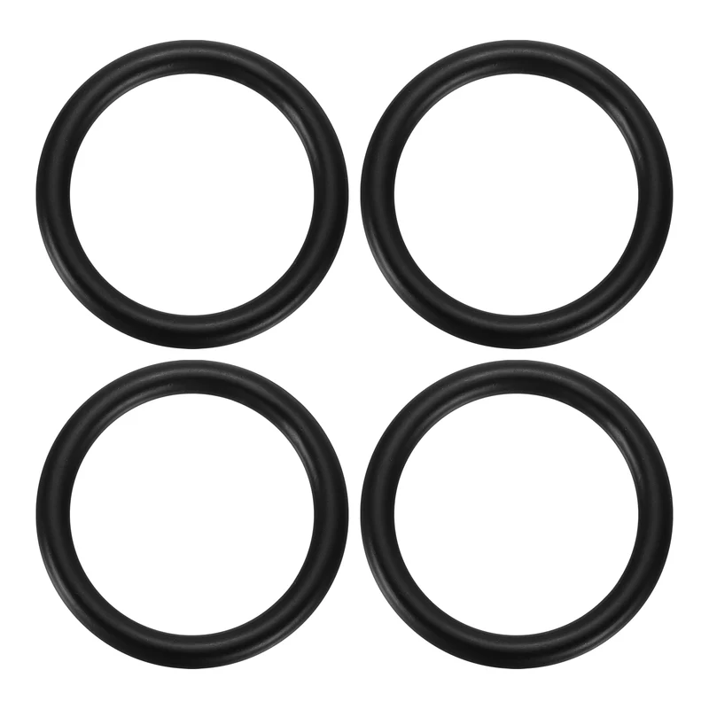 4Pcs 304 Stainless Steel O Ring, M6x40mm(WD.x ID.) Seamless Welded Circle Loop