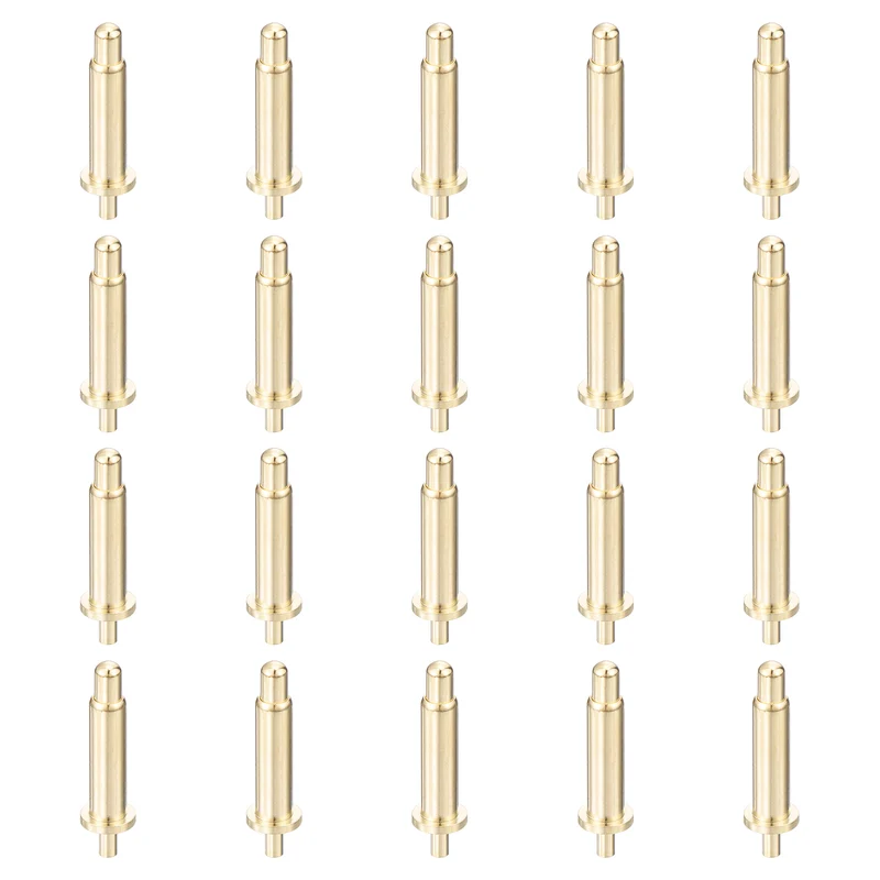 20Pcs 9.5mm Spring Loaded PogoPins Test Pin Probes Connector Plug-In Type