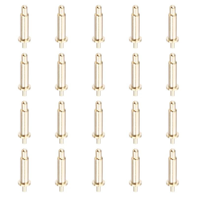 20Pcs 9mm Spring Loaded PogoPins Test Pin Probes Connector Plug-In Type