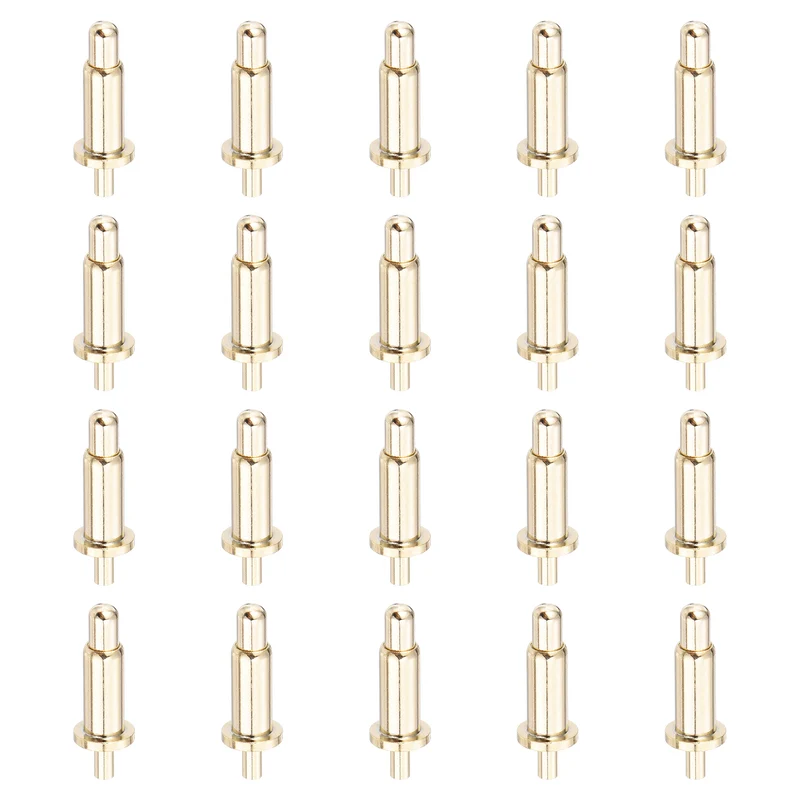 20Pcs 7mm Spring Loaded PogoPins Test Pin Probes Connector Plug-In Type