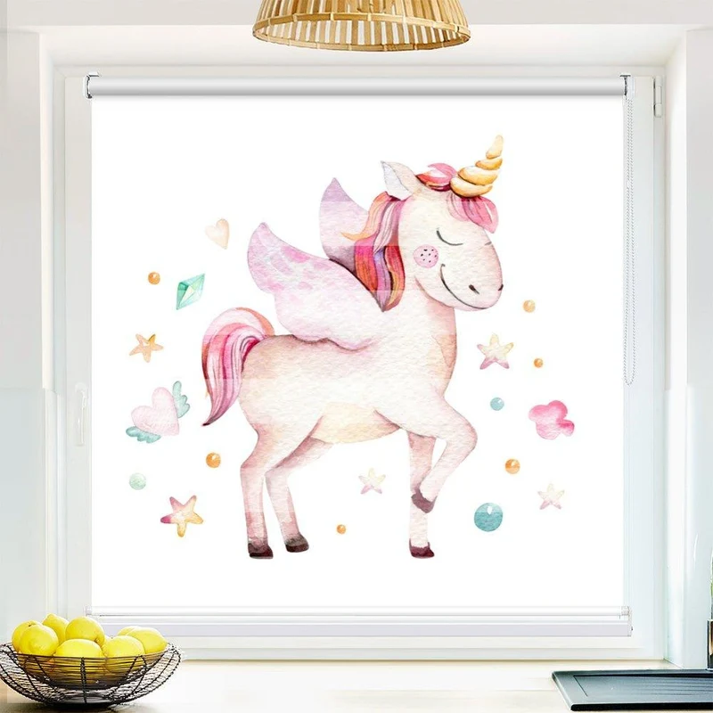 Klemmfix Doppelrollo "Einhorn Fabelwesen" | Klemm Doppelrollo