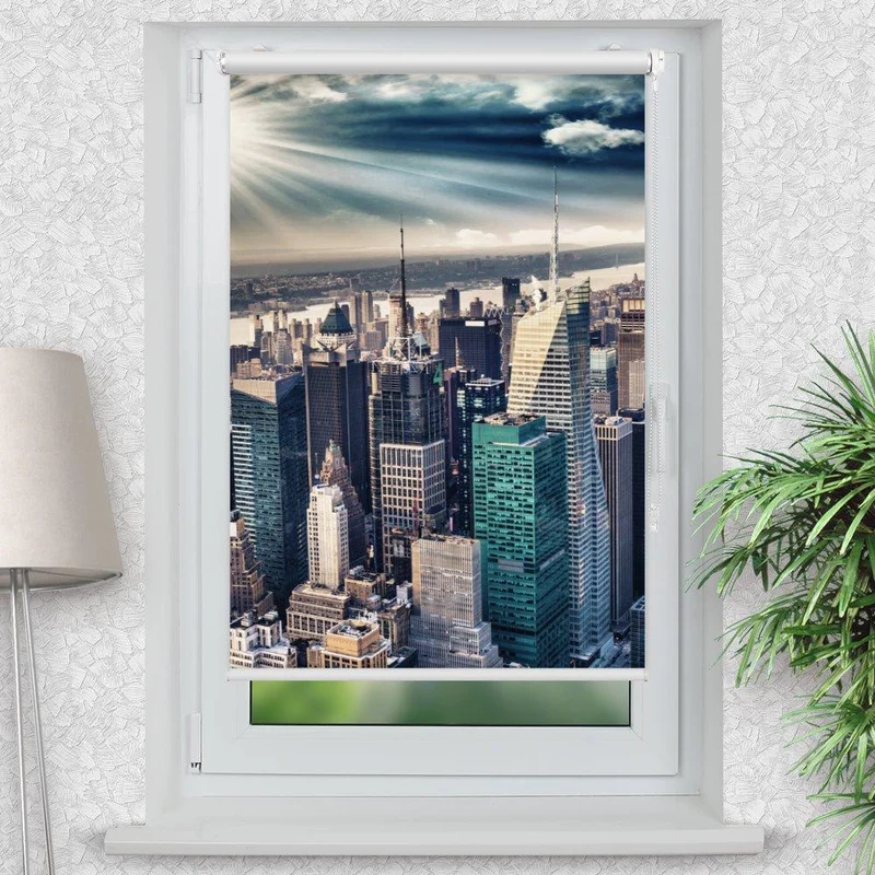 Klemmfix Rollo "New Manhatten" | Motiv-Klemmrollo