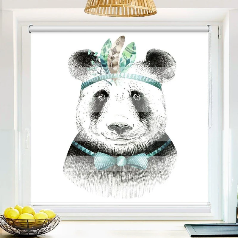 Klemmfix Doppelrollo "Panda comic" | Klemm Doppelrollo