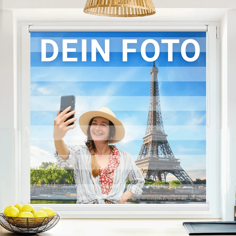 Klemmfix Doppelrollo - Foto hochladen | Klemm Doppelrollo