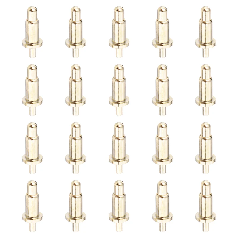 20Pcs 6mm Spring Loaded PogoPins Test Pin Probes Connector Plug-In Type