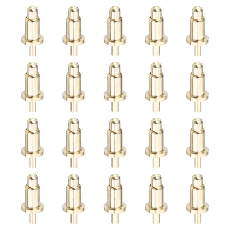 20Pcs 5mm Spring Loaded PogoPins Test Pin Probes Connector Plug-In Type