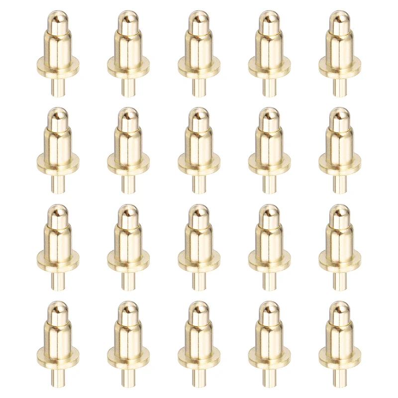 20Pcs 4.5mm Spring Loaded PogoPins Test Pin Probes Connector Plug-In Type