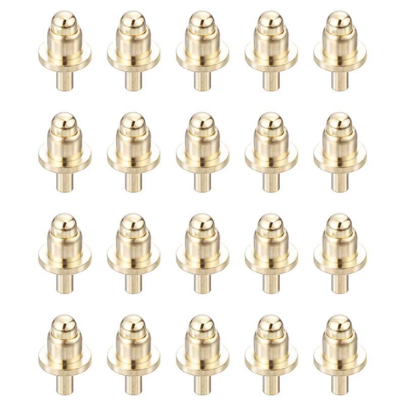 20Pcs 3mm Spring Loaded PogoPins Test Pin Probes Connector Plug-In Type