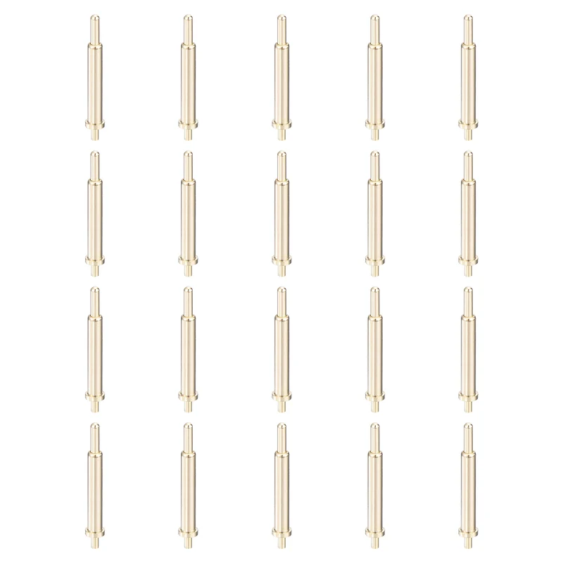 20Pcs 12mm Spring Loaded PogoPins, Test Pin Probes Connector Plug-In Type