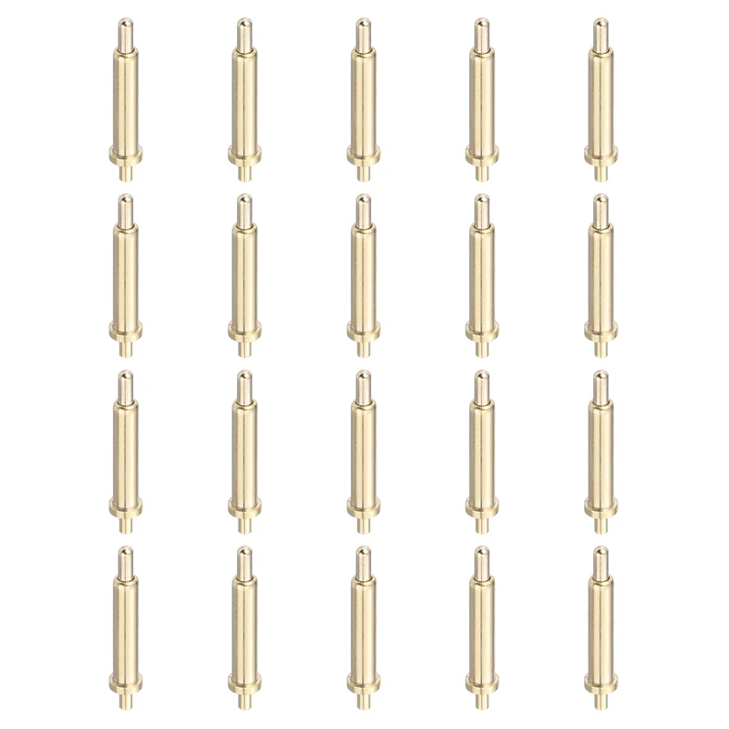 20Pcs 9.5mm Spring Loaded PogoPins, Test Pin Probes Connector Plug-In Type