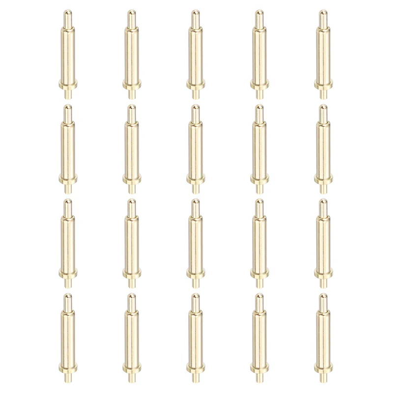 20Pcs 9mm Spring Loaded PogoPins, Test Pin Probes Connector Plug-In Type