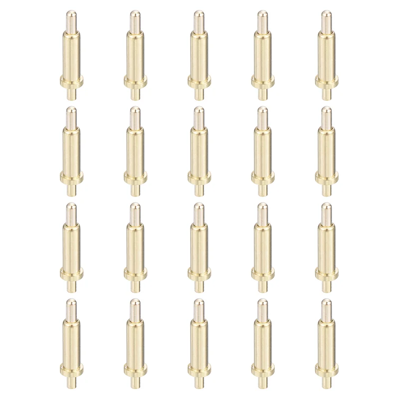 20Pcs 7mm Spring Loaded PogoPins, Test Pin Probes Connector Plug-In Type