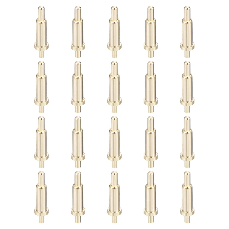 20Pcs 6.5mm Spring Loaded PogoPins, Test Pin Probes Connector Plug-In Type