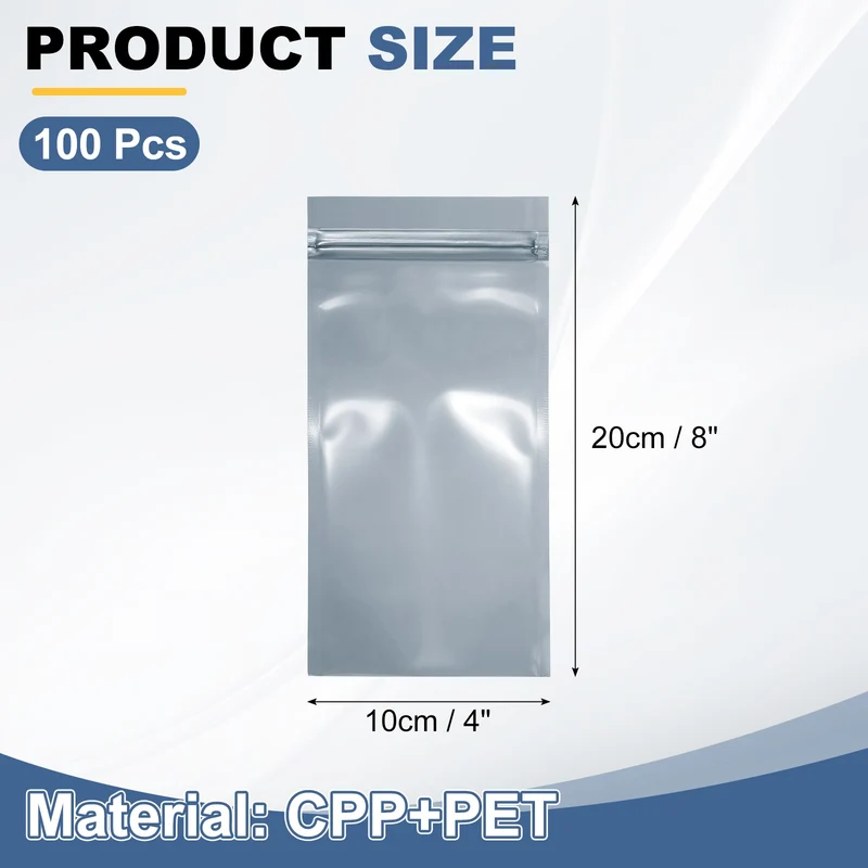 100Pcs Anti Static Bags 4 x 8 Inch Resealable ESD Shielding Bag