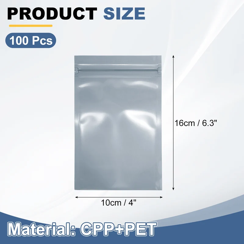 100Pcs Anti Static Bags 4 x 6.3 Inch Resealable ESD Shielding Bag
