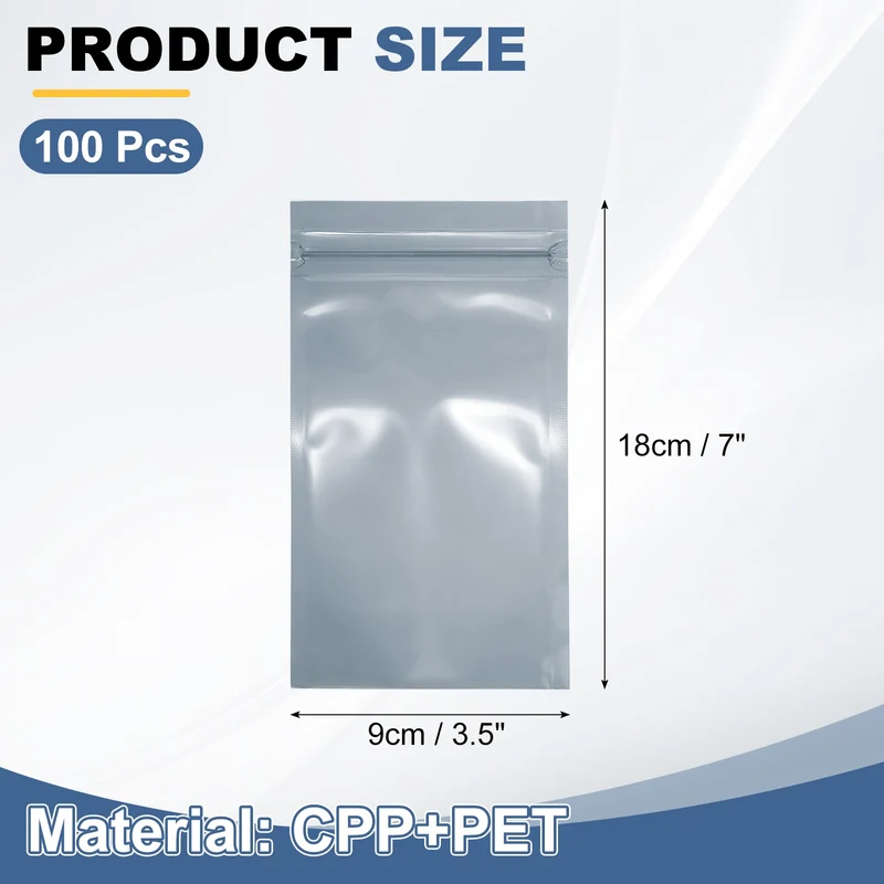 100Pcs Anti Static Bags 3.5 x 7 Inch Resealable ESD Shielding Bag