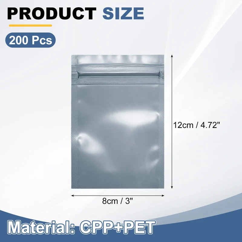 200Pcs Anti Static Bags 3 x 4.7 Inch Resealable ESD Shielding Bag