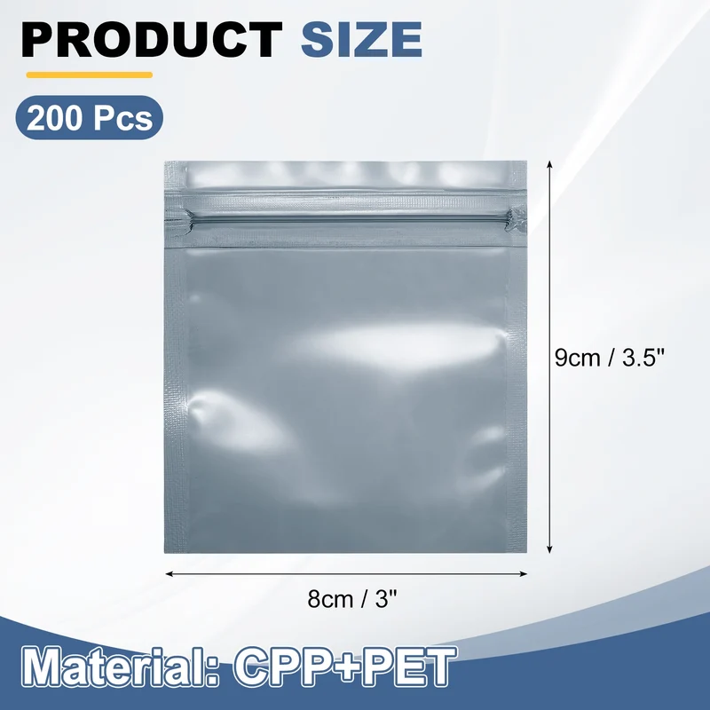 200Pcs Anti Static Bags 3 x 3.5 Inch Resealable ESD Shielding Bag