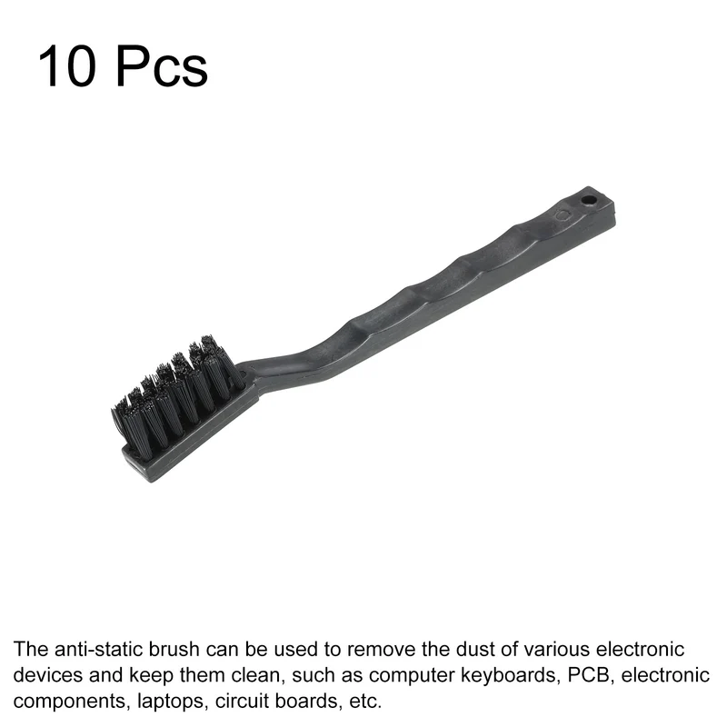 Anti Static ESD Brush Cleaning Keyboard Brush Nylon 10pcs for Computer Keyboard PCB Motherboards Laptop 35x180mm