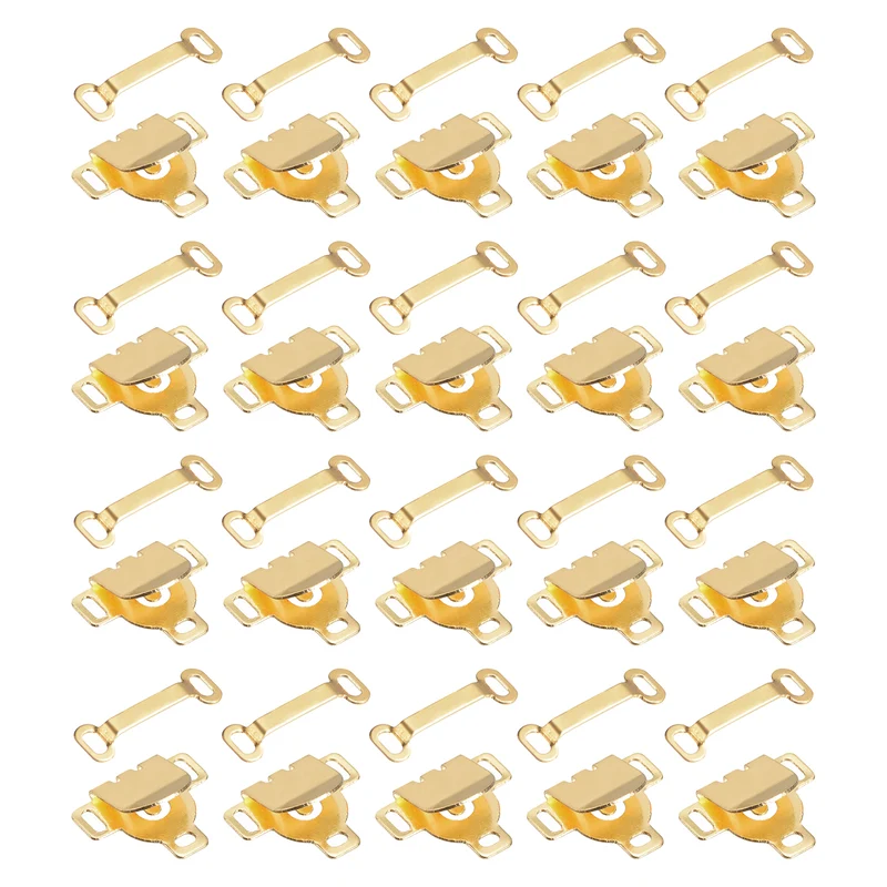 30Set Copper Sewing Hooks and Eyes Closure Set for Trousers (16x13mm, Gold)