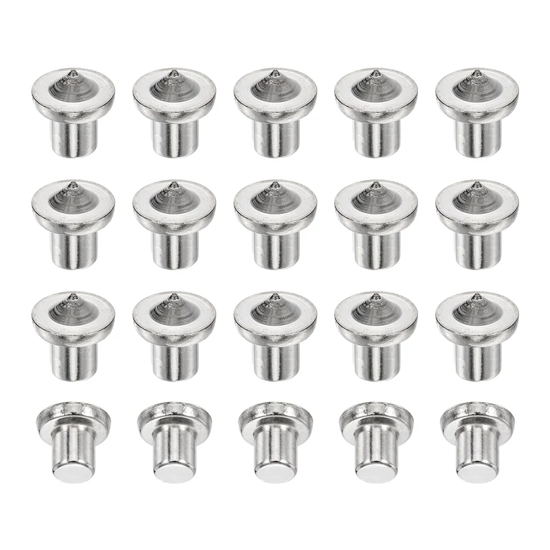 20Pcs Solid Dowel and Tenon Center Transfer Plugs, 6mm Doweling Centering Pin