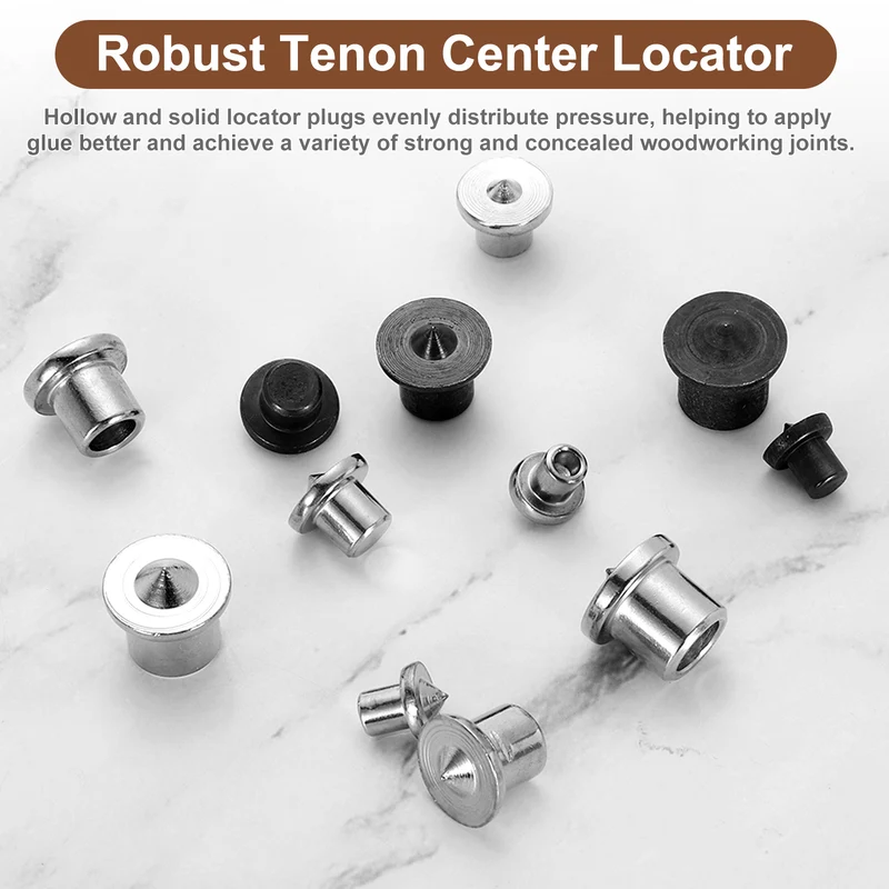 20Pcs Solid Dowel and Tenon Center Transfer Plugs, 12mm Doweling Centering Pin