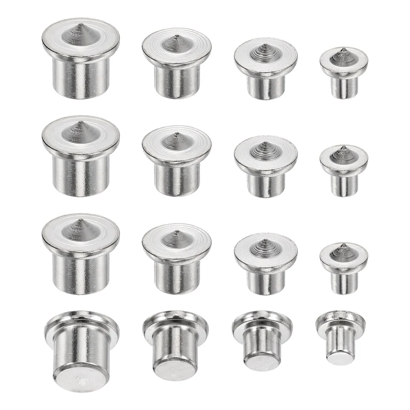 16Pcs Solid Dowel and Tenon Center Transfer Plugs, 4Size Doweling Centering Pins