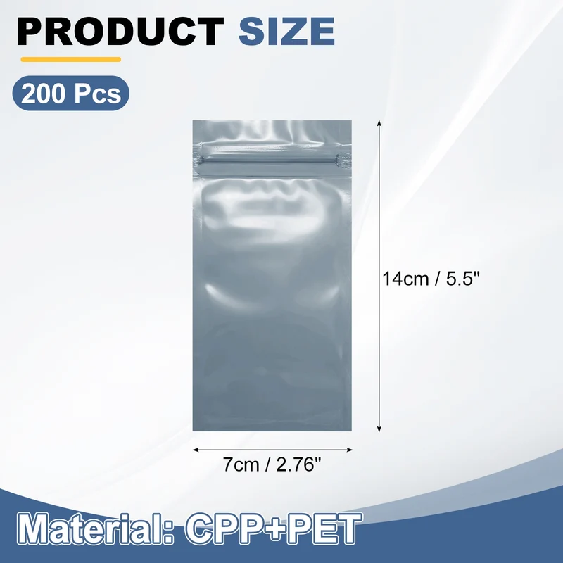 200Pcs Anti Static Bags 2.8 x 5.5 Inch Resealable ESD Shielding Bag