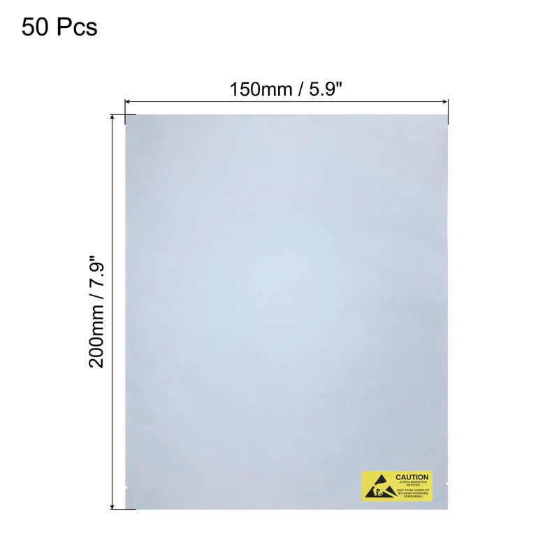 50Pcs Anti Static Bags ESD Shielding Bag 6x8 Inch(150x200mm)