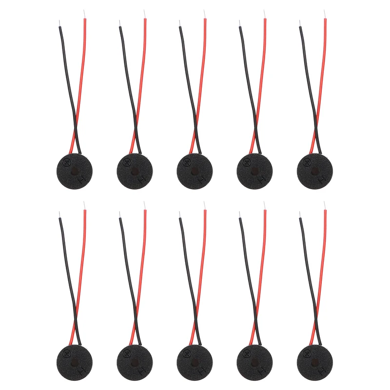 10 Pcs Active Buzzer DC 5V 60mm Wired Active Electronic Buzzer for Alarm