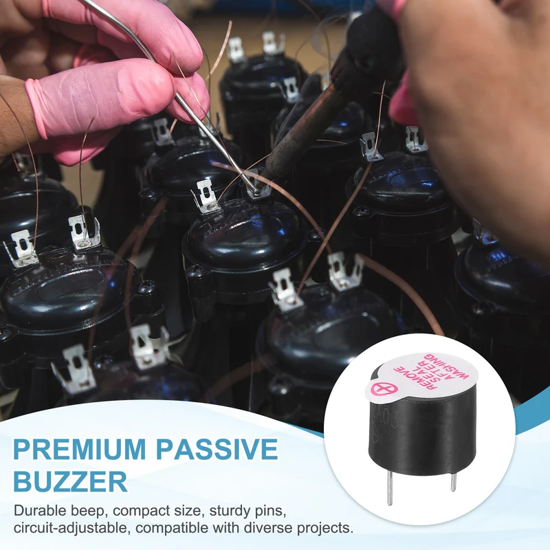 20 Pcs Active Buzzer DC 3V 7.6mm Pitch Electric Tone Buzzer for Alarm