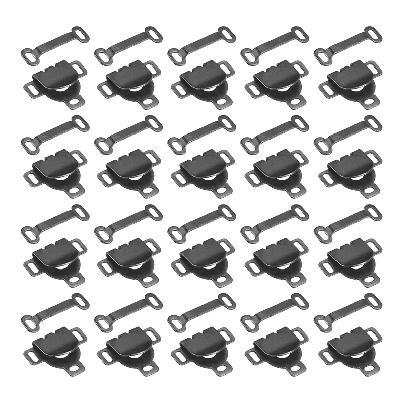 30Set Copper Sewing Hooks and Eyes Closure Set for Trousers (16x13mm, Black)