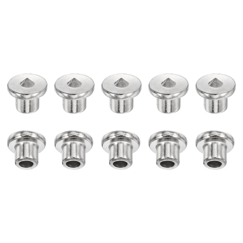 10Pcs Hollow Dowel and Tenon Center Transfer Plugs, 8mm Doweling Centering Pin