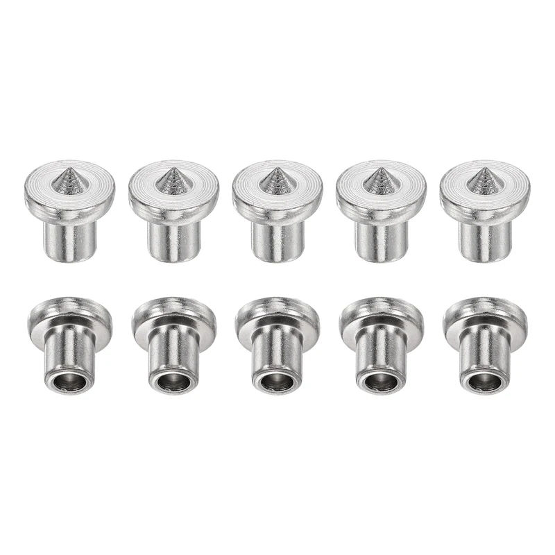 10Pcs Hollow Dowel and Tenon Center Transfer Plugs, 6mm Doweling Centering Pin