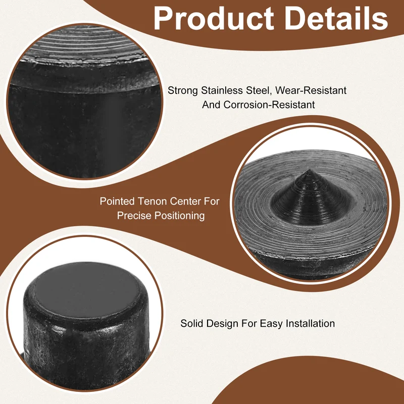 16Pcs Solid Dowel and Tenon Center Transfer Plugs, 4Sizes Doweling Centering Pin
